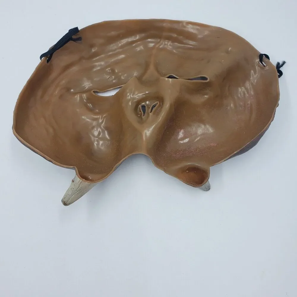 Vintage 1980's Halloween Imagineering Inc Old Walrus Rubber Half Mask One Size